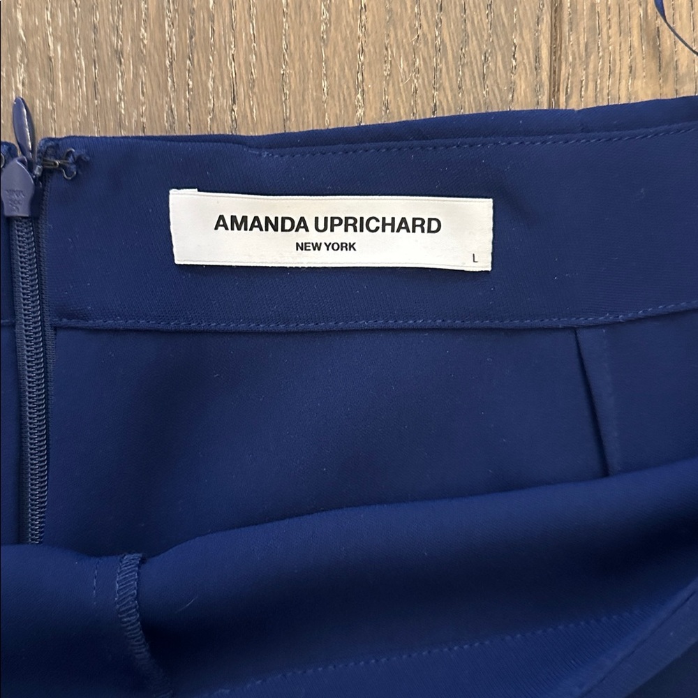 Amanda Uprichard Deep Blue Skorts with Side Ties - Picture 2 of 3